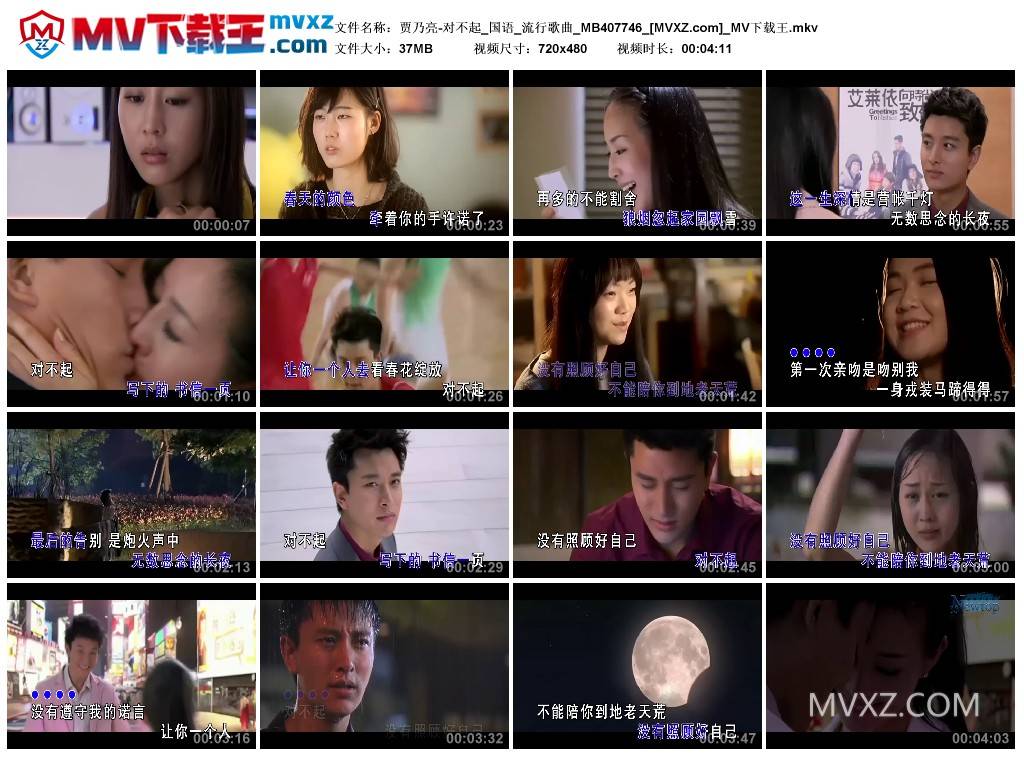 贾乃亮-对不起_国语_流行歌曲_MB407746